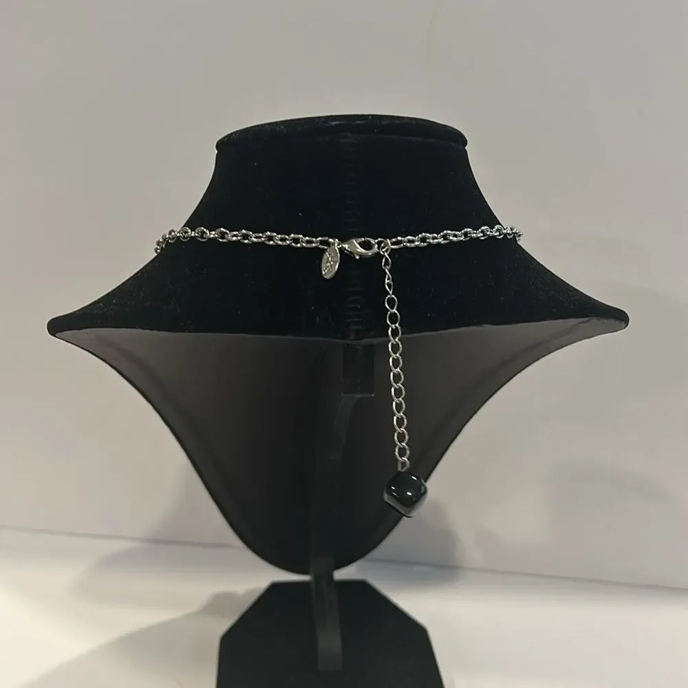 NWOT Joan Rivers Silver Beads Necklace